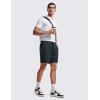 imageCRZ YOGA Mens FourWay Stretch Workout Shorts  7 Soft Durable for Casual Athletic with PocketsMelanite
