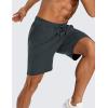 imageCRZ YOGA Mens FourWay Stretch Workout Shorts  7 Soft Durable for Casual Athletic with PocketsMelanite