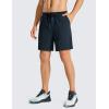imageCRZ YOGA Mens FourWay Stretch Workout Shorts  7 Soft Durable for Casual Athletic with PocketsTrue Navy