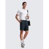 imageCRZ YOGA Mens FourWay Stretch Workout Shorts  7 Soft Durable for Casual Athletic with PocketsTrue Navy