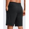 imageCRZ YOGA Mens FourWay Stretch Workout Shorts  9 Soft Durable for Casual Athletic with PocketsBlack