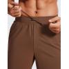 imageCRZ YOGA Mens FourWay Stretch Workout Shorts  9 Soft Durable for Casual Athletic with PocketsDark Brown