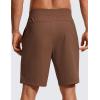 imageCRZ YOGA Mens FourWay Stretch Workout Shorts  9 Soft Durable for Casual Athletic with PocketsDark Brown
