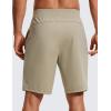 imageCRZ YOGA Mens FourWay Stretch Workout Shorts  9 Soft Durable for Casual Athletic with PocketsKhali Barley