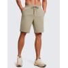 imageCRZ YOGA Mens FourWay Stretch Workout Shorts  9 Soft Durable for Casual Athletic with PocketsKhali Barley