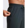 imageCRZ YOGA Mens FourWay Stretch Workout Shorts  9 Soft Durable for Casual Athletic with PocketsMelanite