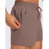 imageCRZ YOGA Mens Linerless Workout Shorts  5 Lightweight Quick Dry for Running Sports Athletic Gym with PocketsBrown Rock