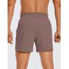 imageCRZ YOGA Mens Linerless Workout Shorts  5 Lightweight Quick Dry for Running Sports Athletic Gym with PocketsBrown Rock
