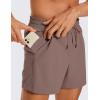 imageCRZ YOGA Mens Linerless Workout Shorts  5 Lightweight Quick Dry for Running Sports Athletic Gym with PocketsBrown Rock