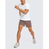 imageCRZ YOGA Mens Linerless Workout Shorts  5 Lightweight Quick Dry for Running Sports Athletic Gym with PocketsBrown Rock