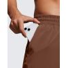 imageCRZ YOGA Mens Linerless Workout Shorts  5 Lightweight Quick Dry for Running Sports Athletic Gym with PocketsCoffee Brown