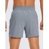 imageCRZ YOGA Mens Linerless Workout Shorts  5 Lightweight Quick Dry for Running Sports Athletic Gym with PocketsDark Carbon