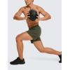 imageCRZ YOGA Mens Linerless Workout Shorts  5 Lightweight Quick Dry for Running Sports Athletic Gym with PocketsDark Olive