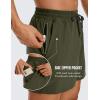 imageCRZ YOGA Mens Linerless Workout Shorts  5 Lightweight Quick Dry for Running Sports Athletic Gym with PocketsDark Olive