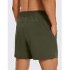 imageCRZ YOGA Mens Linerless Workout Shorts  5 Lightweight Quick Dry for Running Sports Athletic Gym with PocketsDark Olive