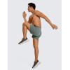 imageCRZ YOGA Mens Linerless Workout Shorts  5 Lightweight Quick Dry for Running Sports Athletic Gym with PocketsGrey Sage