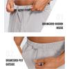 imageCRZ YOGA Mens Linerless Workout Shorts  5 Lightweight Quick Dry for Running Sports Athletic Gym with PocketsGull Gray