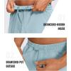 imageCRZ YOGA Mens Linerless Workout Shorts  5 Lightweight Quick Dry for Running Sports Athletic Gym with PocketsLight Grayish Blue