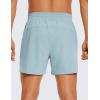 imageCRZ YOGA Mens Linerless Workout Shorts  5 Lightweight Quick Dry for Running Sports Athletic Gym with PocketsLight Grayish Blue