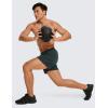 imageCRZ YOGA Mens Linerless Workout Shorts  5 Lightweight Quick Dry for Running Sports Athletic Gym with PocketsMelanite