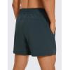 imageCRZ YOGA Mens Linerless Workout Shorts  5 Lightweight Quick Dry for Running Sports Athletic Gym with PocketsMelanite