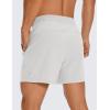 imageCRZ YOGA Mens Linerless Workout Shorts  5 Lightweight Quick Dry for Running Sports Athletic Gym with PocketsPlatinum Grey