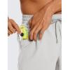 imageCRZ YOGA Mens Linerless Workout Shorts  5 Lightweight Quick Dry for Running Sports Athletic Gym with PocketsPlatinum Grey