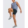 imageCRZ YOGA Mens Linerless Workout Shorts  5 Lightweight Quick Dry for Running Sports Athletic Gym with PocketsTrue Navy