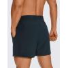 imageCRZ YOGA Mens Linerless Workout Shorts  5 Lightweight Quick Dry for Running Sports Athletic Gym with PocketsTrue Navy