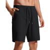 imageCRZ YOGA Mens FourWay Stretch Workout Shorts  9 Soft Durable for Casual Athletic with PocketsBlack