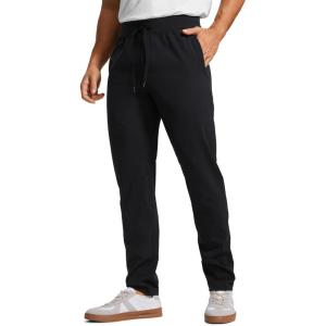 imageCRZ YOGA 4Way Stretch Athletic Pants for Men 30quot Workout Lounge Casual Work Jogger with Zip PocketBlack