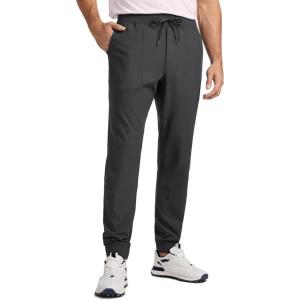 imageCRZ YOGA All Day Comfy Golf Joggers Pants for Men 30 Quick Dry Lightweight Stretch Work Casual Sweatpants with PocketsInk Gray