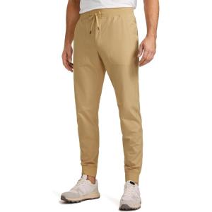 imageCRZ YOGA All Day Comfy Golf Joggers Pants for Men 30 Quick Dry Lightweight Stretch Work Casual Sweatpants with PocketsKhaki Sand