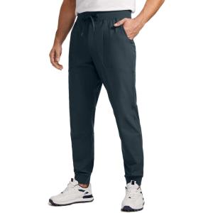 imageCRZ YOGA All Day Comfy Golf Joggers Pants for Men 30 Quick Dry Lightweight Stretch Work Casual Sweatpants with PocketsTrue Navy
