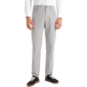 imageCRZ YOGA Mens All Day Comfy Golf Pants with 5Pocket 30quot32quot34quot Quick Dry Lightweight Casual Work Stretch TrousersGull Gray
