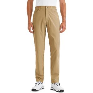 imageCRZ YOGA Mens All Day Comfy Golf Pants with 5Pocket 30quot32quot34quot Quick Dry Lightweight Casual Work Stretch TrousersKhaki Sand