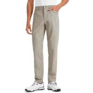 imageCRZ YOGA Mens All Day Comfy Golf Pants with 5Pocket 30quot32quot34quot Quick Dry Lightweight Casual Work Stretch TrousersKhali Barley