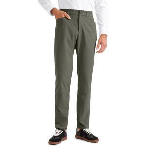 imageCRZ YOGA Mens All Day Comfy Golf Pants with 5Pocket 30quot32quot34quot Quick Dry Lightweight Casual Work Stretch TrousersLight Army Green