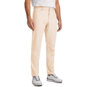 imageCRZ YOGA Mens All Day Comfy Golf Pants with 5Pocket 30quot32quot34quot Quick Dry Lightweight Casual Work Stretch TrousersRaw Linen