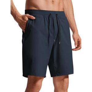 imageCRZ YOGA Mens FourWay Stretch Workout Shorts  9 Soft Durable for Casual Athletic with PocketsTrue Navy