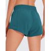 imageCRZ YOGA High Waisted Running Shorts for Women 25quot  Mesh Liner Quick Dry for Sport Athletic Workout with Zipper PocketBorealis Green
