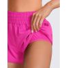 imageCRZ YOGA High Waisted Running Shorts for Women 25quot  Mesh Liner Quick Dry for Sport Athletic Workout with Zipper PocketHibiscus Purple