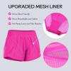 imageCRZ YOGA High Waisted Running Shorts for Women 25quot  Mesh Liner Quick Dry for Sport Athletic Workout with Zipper PocketHibiscus Purple