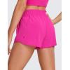 imageCRZ YOGA High Waisted Running Shorts for Women 25quot  Mesh Liner Quick Dry for Sport Athletic Workout with Zipper PocketHibiscus Purple