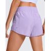 imageCRZ YOGA High Waisted Running Shorts for Women 25quot  Mesh Liner Quick Dry for Sport Athletic Workout with Zipper PocketLilac