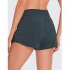 imageCRZ YOGA High Waisted Running Shorts for Women 25quot  Mesh Liner Quick Dry for Sport Athletic Workout with Zipper PocketMelanite