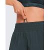 imageCRZ YOGA High Waisted Running Shorts for Women 25quot  Mesh Liner Quick Dry for Sport Athletic Workout with Zipper PocketMelanite