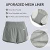 imageCRZ YOGA High Waisted Running Shorts for Women 25quot  Mesh Liner Quick Dry for Sport Athletic Workout with Zipper PocketSterling