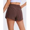 imageCRZ YOGA High Waisted Running Shorts for Women 25quot  Mesh Liner Quick Dry for Sport Athletic Workout with Zipper PocketTaupe