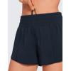 imageCRZ YOGA High Waisted Running Shorts for Women 25quot  Mesh Liner Quick Dry for Sport Athletic Workout with Zipper PocketTrue Navy